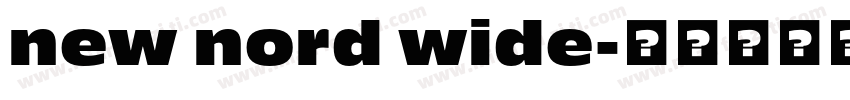 new nord wide字体转换